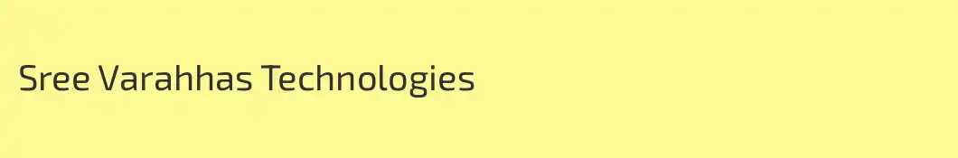 Sree Varahhas Technologies